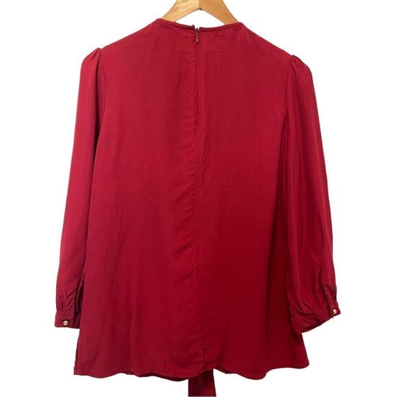 ZIMMERMANN Crossover gathered crepe blouse - Picture 7 of 8